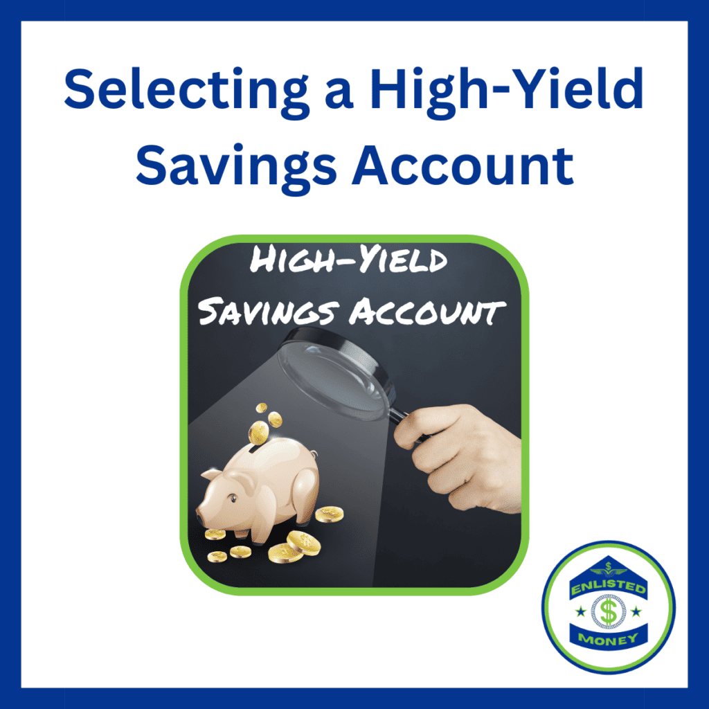 selecting a best high-yield savings account