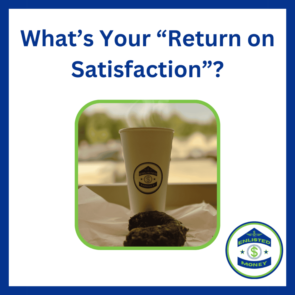 What’s your return on satisfaction?
